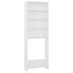 Vidaxl meuble pour machine  laver blanc 64x24x190 cm