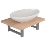 Vidaxl meuble de salle de bain en deux pices