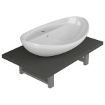 Vidaxl meuble de salle de bain en deux pièces céramique gris Vidaxl meuble de salle de bain en deux pièces céramique gris