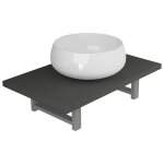 Vidaxl meuble de salle de bain en deux pièces céramique gris Vidaxl meuble de salle de bain en deux pièces céramique gris