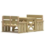Vidaxl meubles de salle  manger de jardin 3 pcs bois de pin imprgn