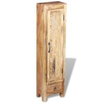 Vidaxl meuble toilette + miroir et 2 armoires latrales bois de manguier