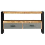 Vidaxl meuble tv 100 x 30 x 50 cm bois massif de manguier