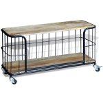 Vidaxl meuble tv 100 x 40 x 45 cm bois de manguier massif