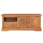 Vidaxl meuble tv 100x30x40 cm bois de teck solide