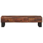 Vidaxl meuble tv 110 x 30 x 30 cm bois de rcupration massif