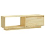 Vidaxl meuble tv 110x30x33, 5 cm bois de pin massif