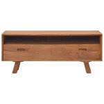 Vidaxl meuble tv 110x30x45 cm bois de teck massif Vidaxl meuble tv 110x30x45 cm bois de teck massif