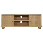 Vidaxl meuble tv 115x29x40 cm bois de pin massif