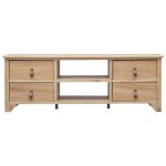 Vidaxl meuble tv 115x30x40 cm bois de paulownia