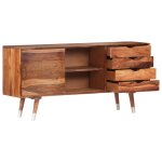 Vidaxl meuble tv 118 x 30 x 55 cm bois massif Vidaxl meuble tv 118 x 30 x 55 cm bois massif