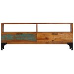 Vidaxl meuble tv 118 x 35 x 45 cm bois de rcupration massif