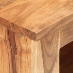 Vidaxl meuble tv 119x30x41 cm bois d'acacia massif