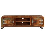 Vidaxl meuble tv 120 x 30 x 36 cm bois de rcupration massif