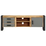 Vidaxl meuble tv 120 x 30 x 40 cm bois massif de manguier