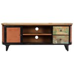 Vidaxl meuble tv 120 x 30 x 45 cm bois de rcupration massif