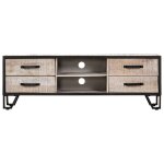 Vidaxl meuble tv 120x30x40 cm bois d'acacia massif