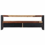 Vidaxl meuble tv 120x30x40 cm bois de sesham solide