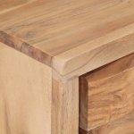 Vidaxl meuble tv 120x30x42 cm bois massif d'acacia avec bord naturel Vidaxl meuble tv 120x30x42 cm bois massif d'acacia avec bord naturel