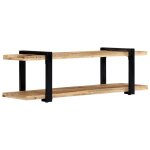 Vidaxl meuble tv 130 x 40 x 40 cm bois de manguier massif