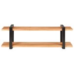 Vidaxl meuble tv 130x40x40 cm bois d'acacia solide