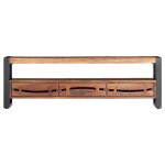 Vidaxl meuble tv 140 x 30 x 45 cm bois d'acacia massif Vidaxl meuble tv 140 x 30 x 45 cm bois d'acacia massif
