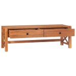 Vidaxl meuble tv 140x40x45 cm bois de teck recycl