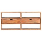 Vidaxl meuble tv 160x30x45 cm bois massif