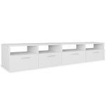 Vidaxl meuble tv 2 pcs agglomr 95 x 35 x 36 cm blanc