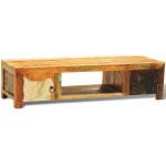 Vidaxl meuble tv avec 2 portes bois de rcupration vintage