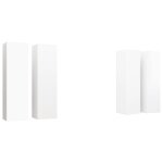 Vidaxl meubles tv 4 pcs blanc 30, 5x30x110 cm agglomr