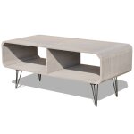 Vidaxl meuble tv 90 x 39 x 38, 5 cm bois gris