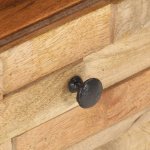 Vidaxl meuble tv 90x30x35 cm bois massif de manguier