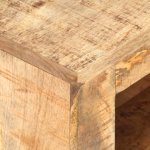 Vidaxl meuble tv 90x30x40 cm bois de manguier massif brut