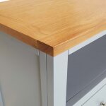 Vidaxl meuble tv 90x35x48 cm bois de chne massif