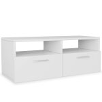 Vidaxl meuble tv agglom�r� 95 x 35 x 36 cm blanc