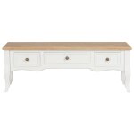 Vidaxl meuble tv blanc 100 x 35 x 35 cm bois Vidaxl meuble tv blanc 100 x 35 x 35 cm bois