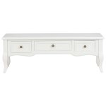 Vidaxl meuble tv blanc 100 x 35 x 35 cm pinde