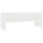 Vidaxl meuble tv blanc 100 x 40 x 40 cm agglomr