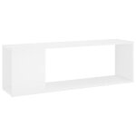 Vidaxl meuble tv blanc 100x24x32 cm agglomr