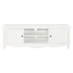 Vidaxl meuble tv blanc 120 x 30 x 40 cm bois
