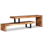Vidaxl meuble tv bois d'acacia massif Vidaxl meuble tv bois d'acacia massif