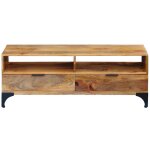 Vidaxl meuble tv bois de manguier 120 x 35 x 45 cm