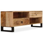 Vidaxl meuble tv bois massif de manguier 120 x 30 x 40 cm