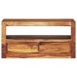 Vidaxl meuble tv bois massif de sesham 80 x 30 x 40 cm