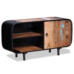 Vidaxl meuble tv bois de rcupration 90 x 30 x 48 cm