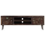 Vidaxl meuble tv bois de rcupration solide 140 x 30 x 45 cm