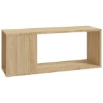 Vidaxl meuble tv chne sonoma 80x24x32 cm agglomr