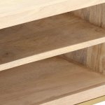 Vidaxl meuble tv dor 120 x 30 x 40 cm bois massif de manguier