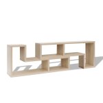 Vidaxl meuble tv double en forme de l chne